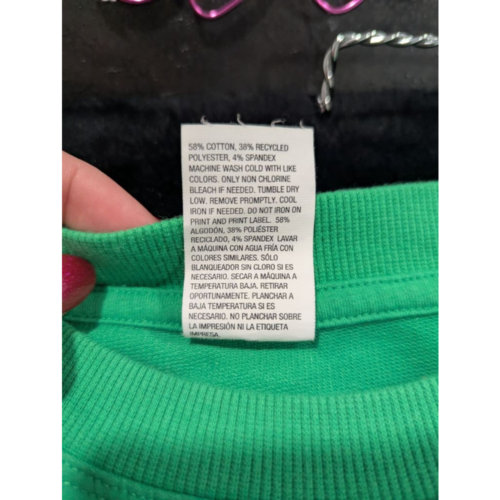 EUC All In Motion Green Long Sleeve Sweatshirt XS - Picture 3 of 4
